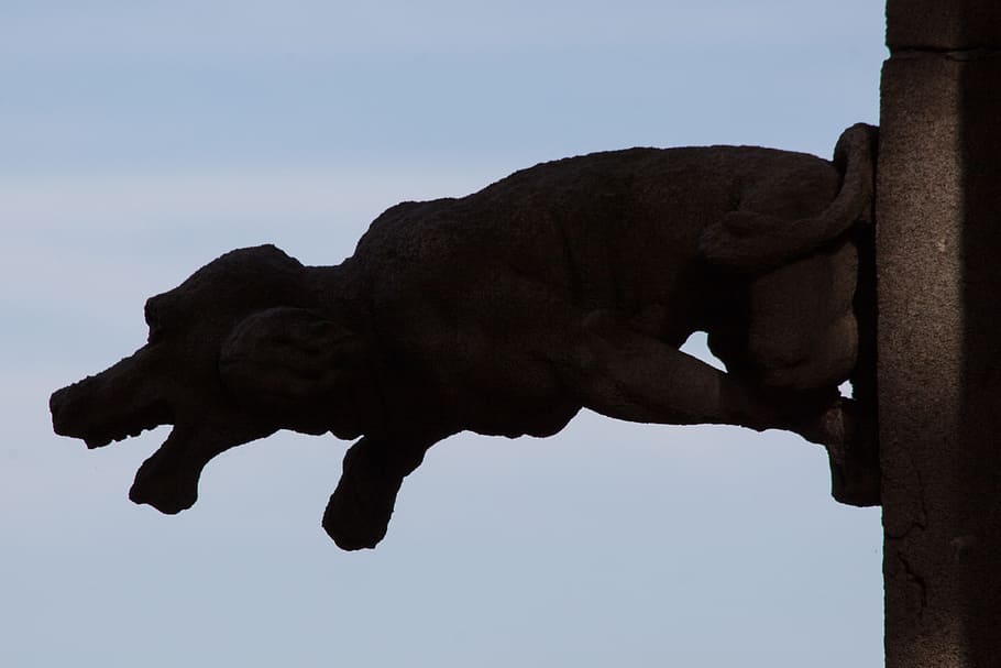 Gargoyle, Decorative Gargoyle, architectural element, drainage HD wallpaper