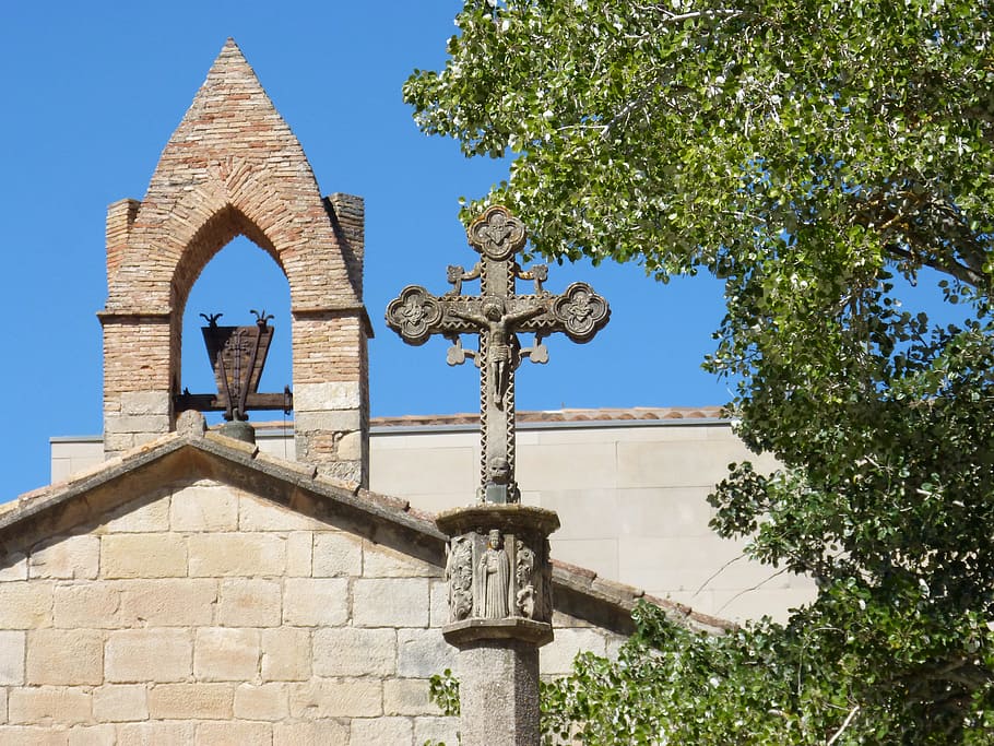 cruise, gothic, monastery, belfry, poblet, catalunya, built structure HD wallpaper