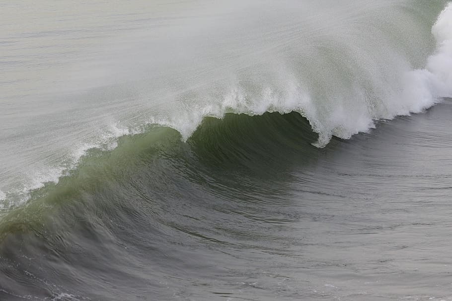 wave, ocean, nature, beach, huntington, pacific, california HD wallpaper