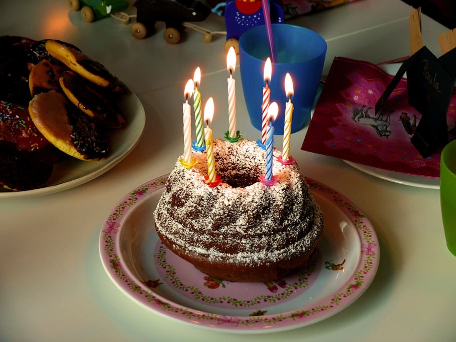 Stand With Tasty Birthday Cake On Table Stock Photo, Picture and Royalty  Free Image. Image 113780384.