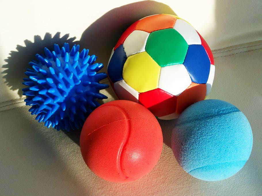 balls, colored balls, spherical shapes, multi colored, sphere HD wallpaper