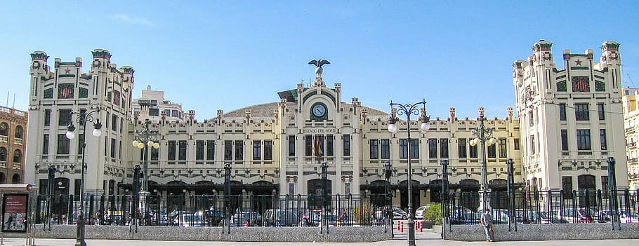 The North Station in Valencia, Spain, building, city, photos, HD wallpaper
