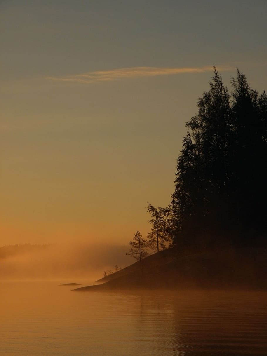 finnish, saimaa, savonlinna, sky, lake, sunrise, sunshine, lake in finland HD wallpaper