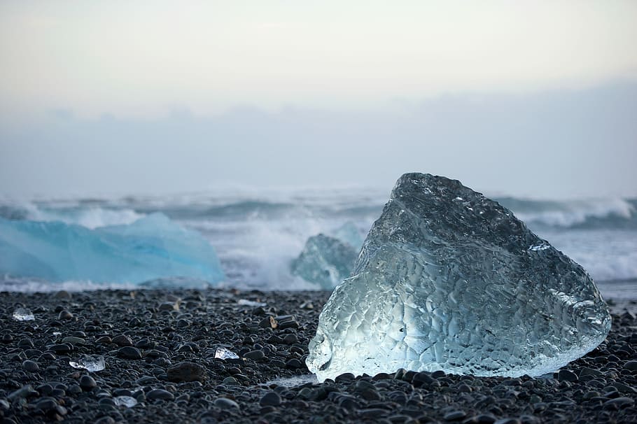 selective focus photography of ice formation, untitled, rock, HD wallpaper