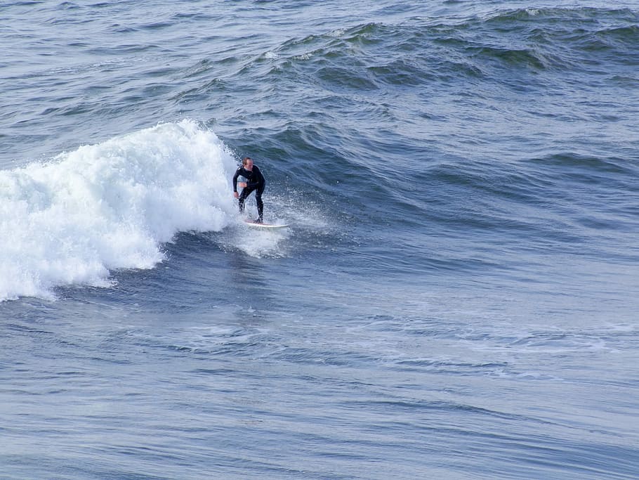 Surfer, Surfing, Wave, Beach, Outdoor, sea, board, surf board HD wallpaper
