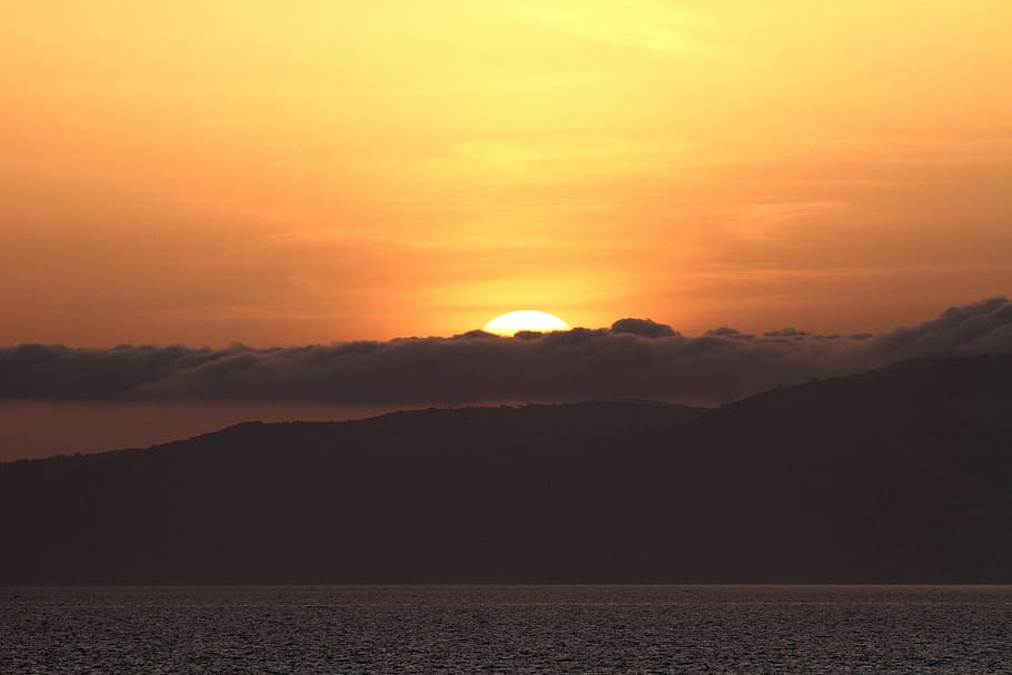 Sunset, Evening, Clouds, Nature, evening sky, landscape, afterglow HD wallpaper