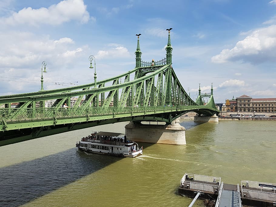 liberty bridge, budapest, hungary, danube, places of interest