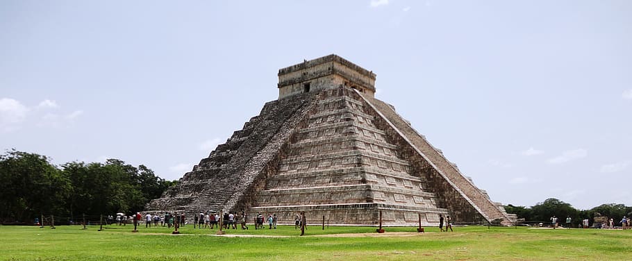 Chitchen Itza, Mexico, Cancun, Pyramid, Maya, Temple, Mayan, ancient, HD wallpaper
