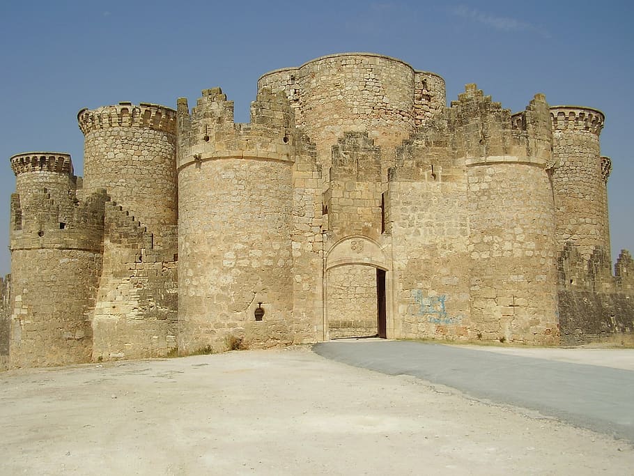 belmonte, basin, castle, history, the past, architecture, built structure HD wallpaper
