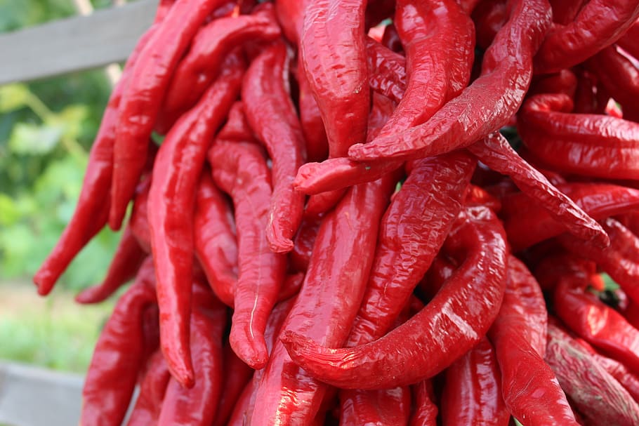 red pepper, gain, food and drink, freshness, abundance, large group of objects HD wallpaper