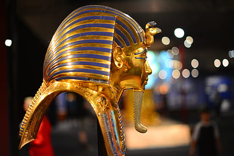 HD wallpaper: gold pharaoh headbust, tutankhamun, death mask, golden, gold head - Wallpaper Flare