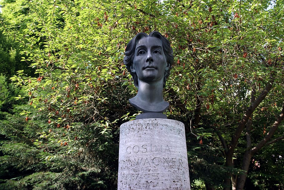 Bust, Cosima, Wagner, Monument, park, festival hall, bayreuth HD wallpaper