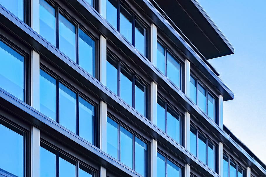 building, glass, windows, architecture, urban, modern, office HD wallpaper