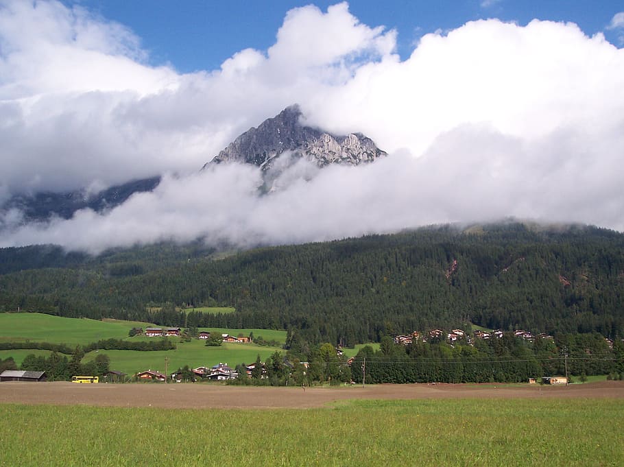Mountain, Cloud, Countryside, Landscape, rock, peak, environment HD wallpaper