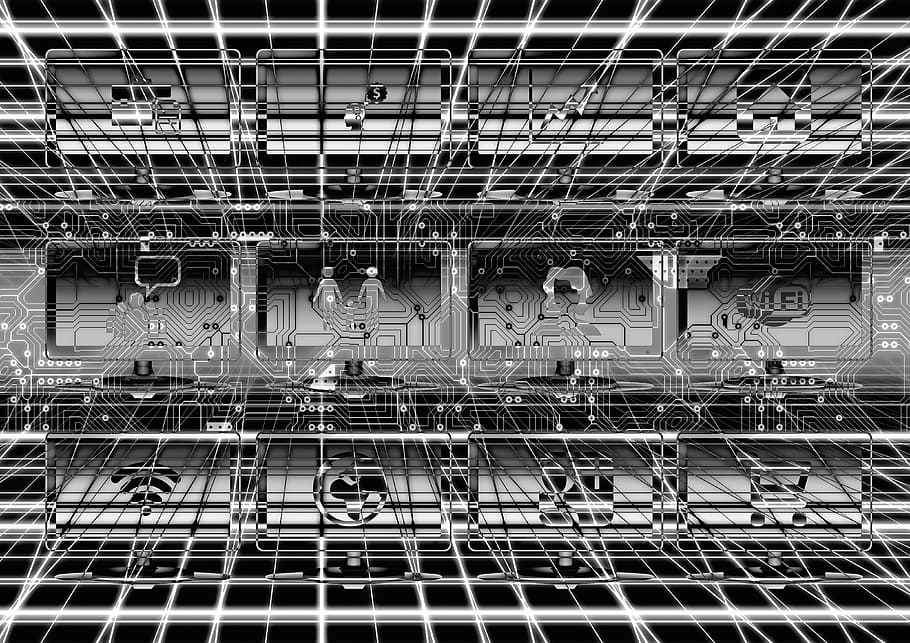 grey metal frame illustration, Computer, Internet, Technology, HD wallpaper