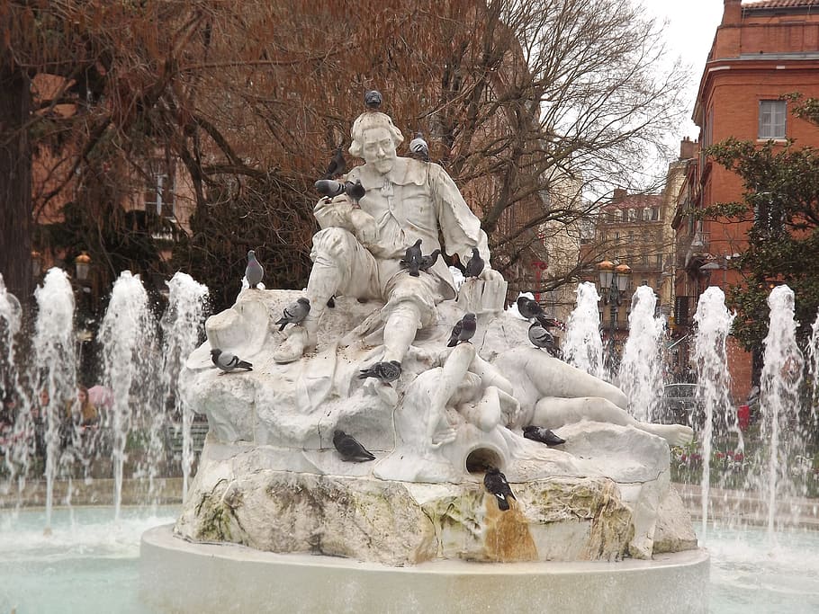 eig, fountain, art and craft, sculpture, statue, architecture HD wallpaper