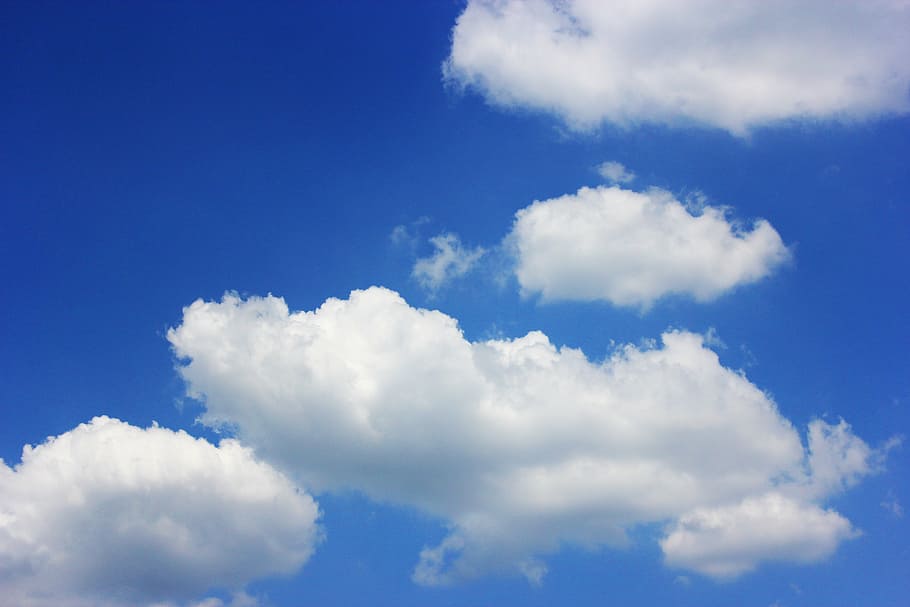 blue sky, cloud, sunshine, summer, solar, seoul, nature, weather HD wallpaper