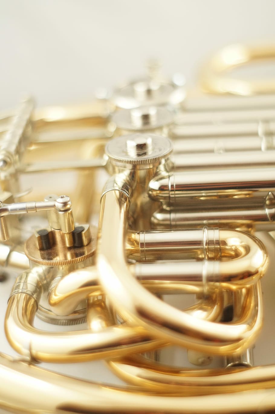 Horn, Musical Instrument, brass instrument, wind instrument, trumpet, HD wallpaper