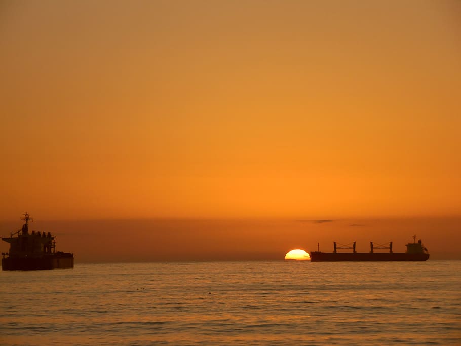vacation, sunset, rest, ocean, dom, clouds, tourism, dusk, sunny HD wallpaper