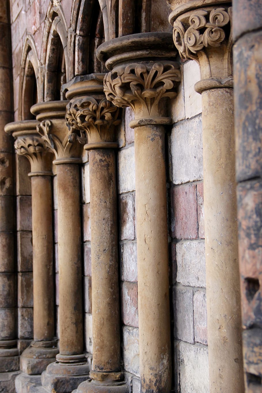 Columns, Pillars, Architecture, Stone, design, corinthian, architectural HD wallpaper