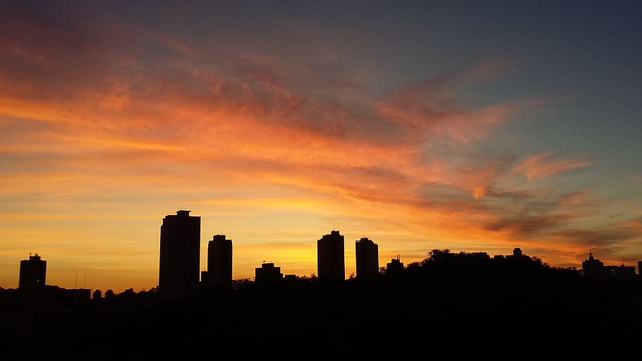 Sampa, São Paulo, Dawn, Brazil, sunset, urban Skyline, cityscape, HD wallpaper