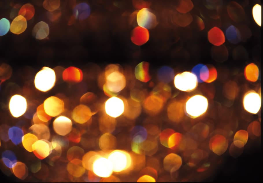 multicolored bokeh lights, abstract, mood, background, pattern HD wallpaper