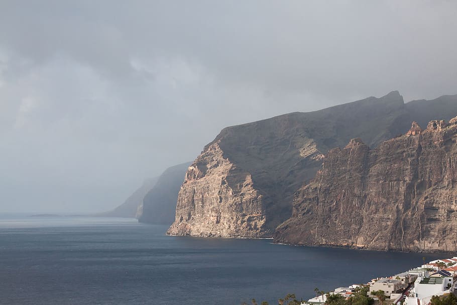 cliffs, los gigantes, tenerife, santiago del teide, west coast, HD wallpaper