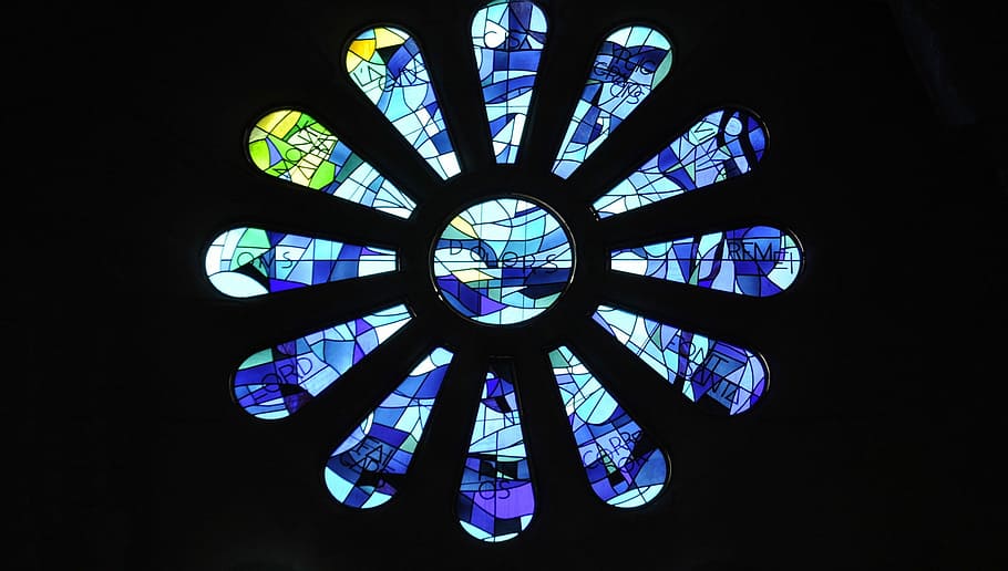 Vitral, Sagrada Familia, Barcelona, gaudi, stained glass, basilica, HD wallpaper