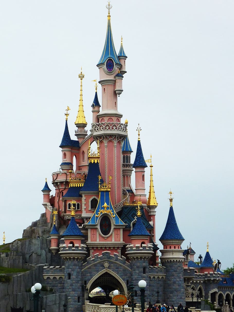 HD wallpaper: Disney Land castle photography, disneyland paris, france,  leisure park | Wallpaper Flare