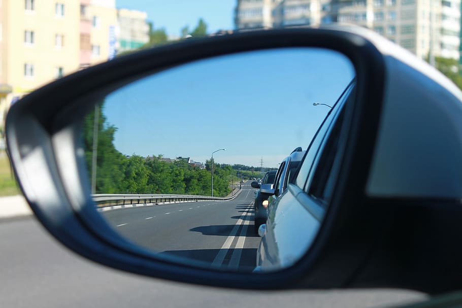 Mirror, Car, Road, Cork, side-view mirror, transportation, vehicle mirror HD wallpaper
