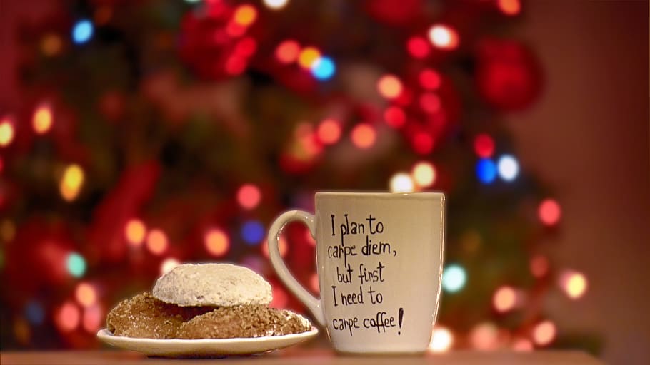 Pastry Beside Ceramic Mug in Focus Shallow Photography, blur HD wallpaper