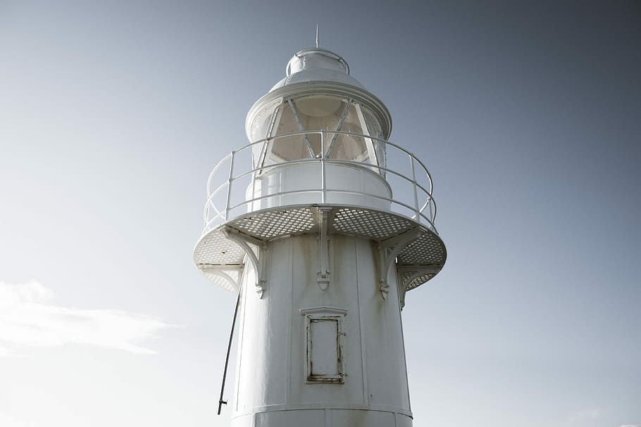 Lighthouse, Brixham, white lighthouse during daytime, building HD wallpaper