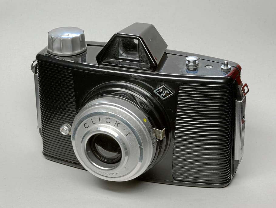 close-up photo of black and gray camera, agfa, click i, images HD wallpaper