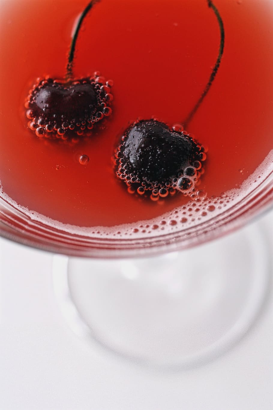 cup of juice on table, cherry, drink, cosmopolitan, cocktail HD wallpaper
