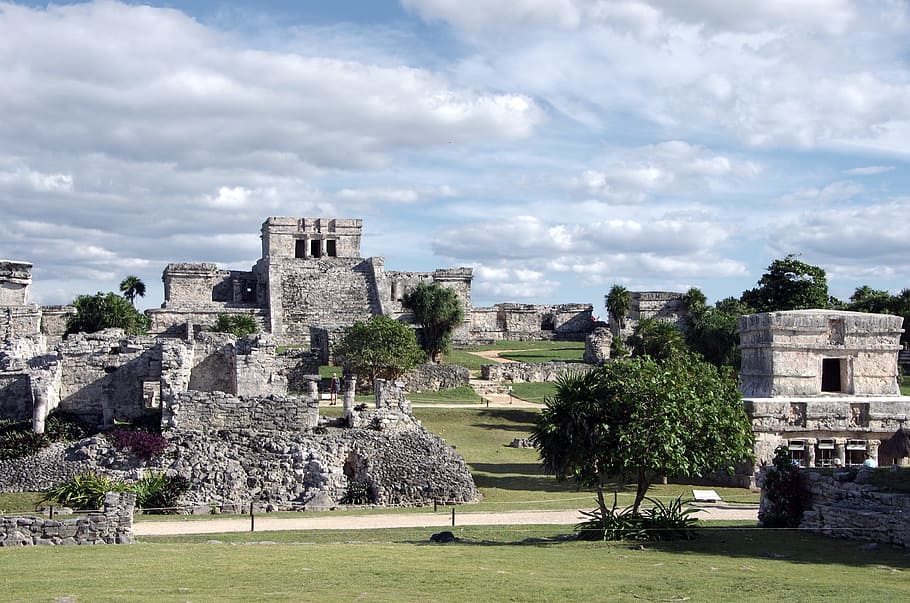 mexico, tulum, maya, city, ruins, archaeology, yucatan, architecture, HD wallpaper