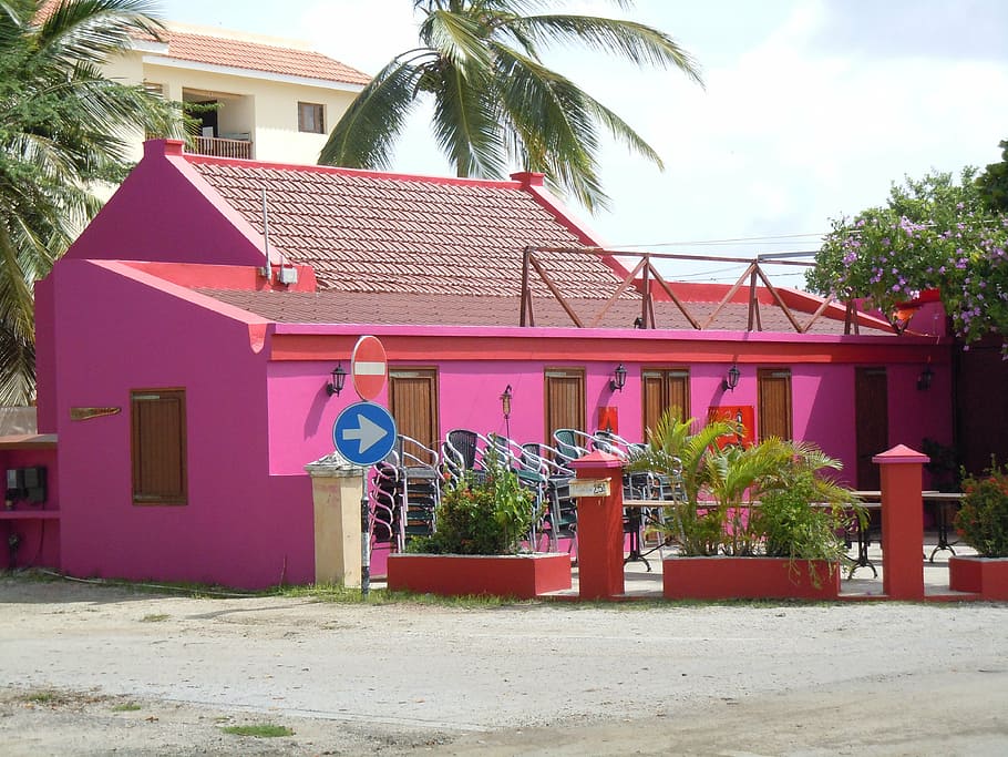 home, hut, pink, built structure, architecture, building exterior HD wallpaper