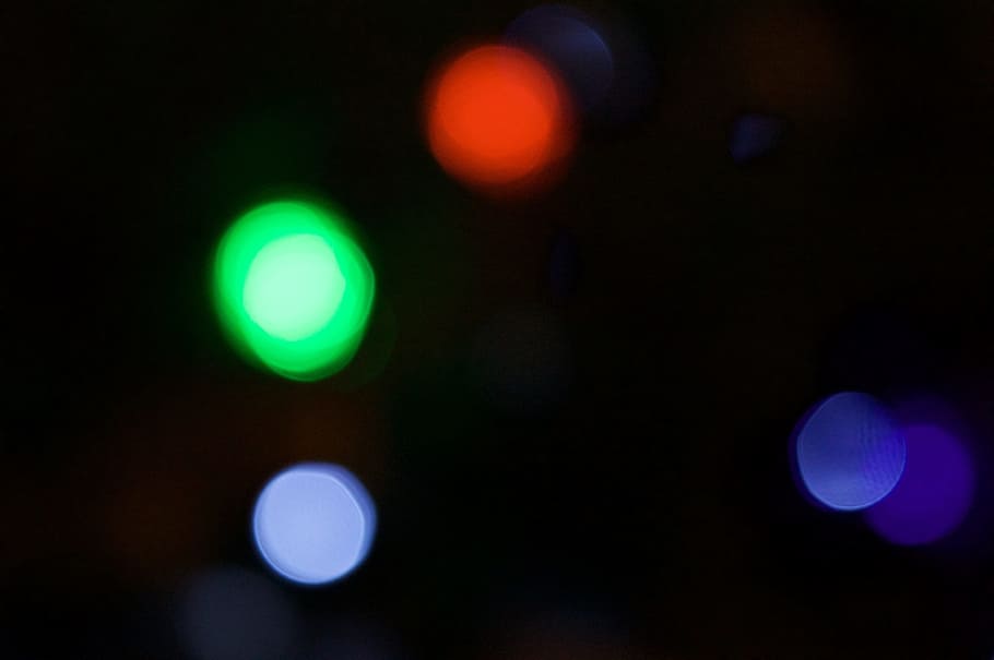 Bokeh, Abstract, Background, Blur, defocused, night, backgrounds HD wallpaper
