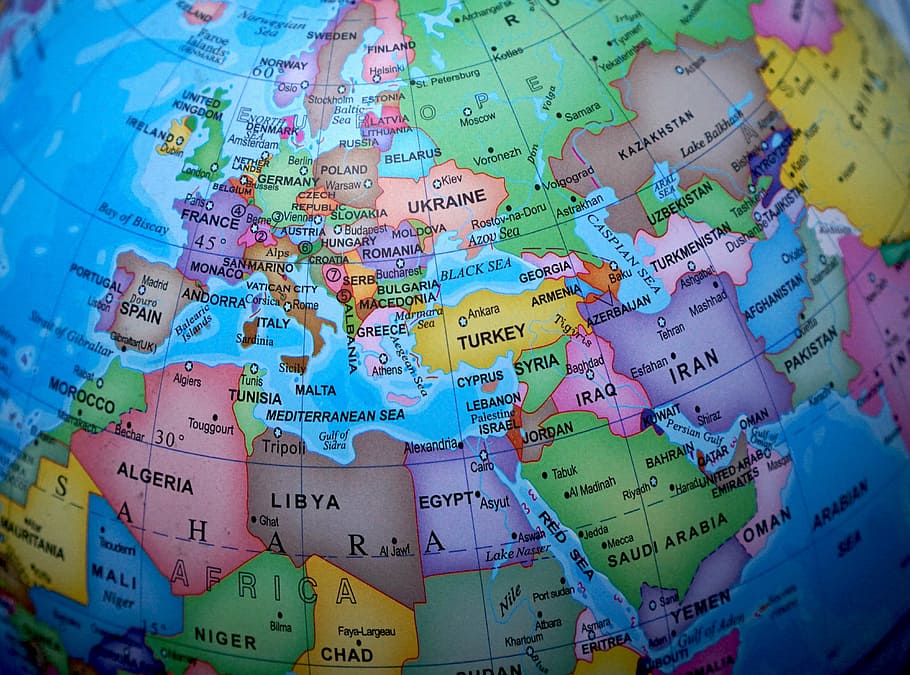 Hd Wallpaper World Map Globe Maps Europe The Globe Earth