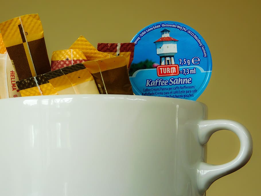 coffee, cup, milk, sugar, coffee cup, henkel, drink, cafe, food and drink HD wallpaper