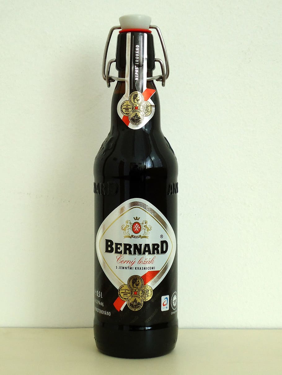 bernard, dark beer, drink, beverage, brew, alcohol, refreshment HD wallpaper