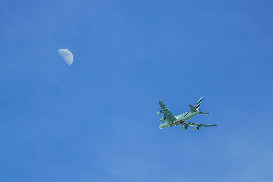 sky, month, aircraft, air vehicle, flying, airplane, mode of transportation HD wallpaper