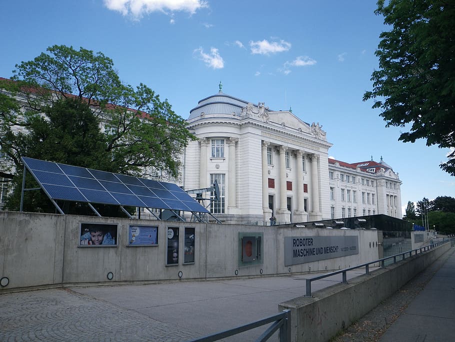 museum, building, technical museum, vienna, architecture, built structure HD wallpaper