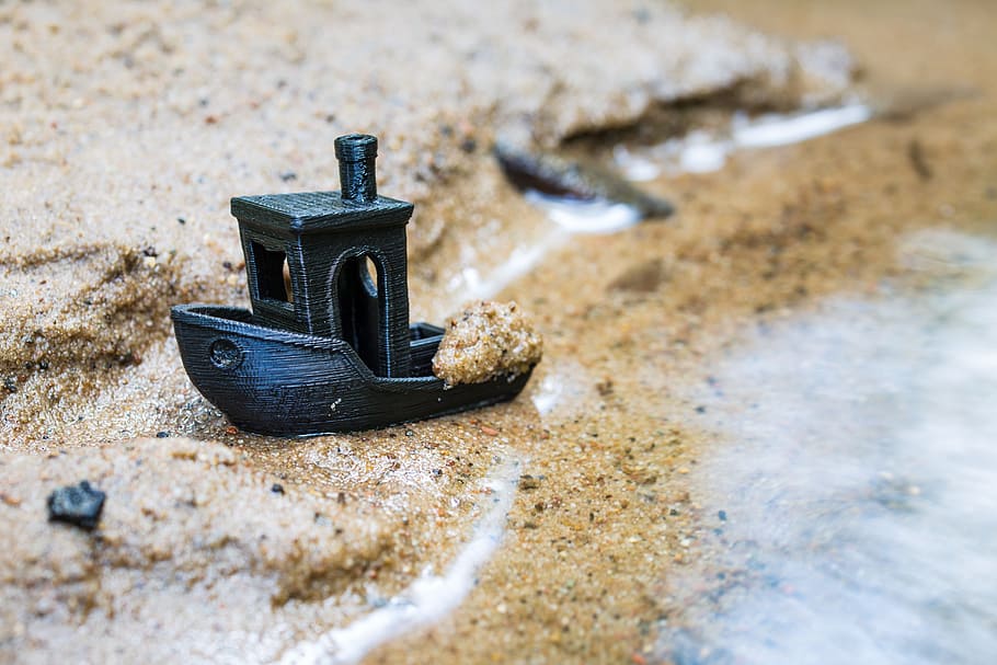 bach, water, sand, ship, art, nature, forest, flow, natural water HD wallpaper