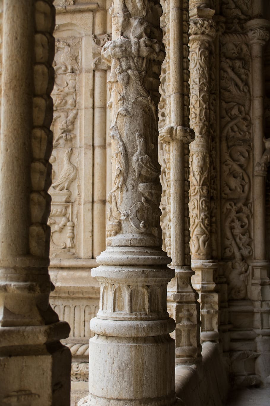 Monastery, Cloister, Architecture, Vault, archway, courtyard HD wallpaper