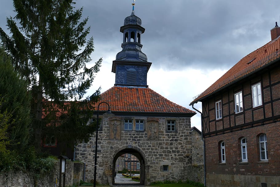 monastery, blankenburg, input, historically, old, architecture HD wallpaper