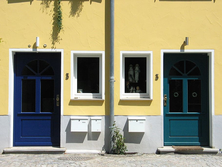 home, doors, input, front door, house entrance, building, window HD wallpaper