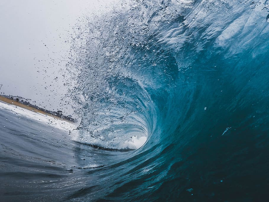 time-lapse photography of ocean waves, photography of sea wave HD wallpaper