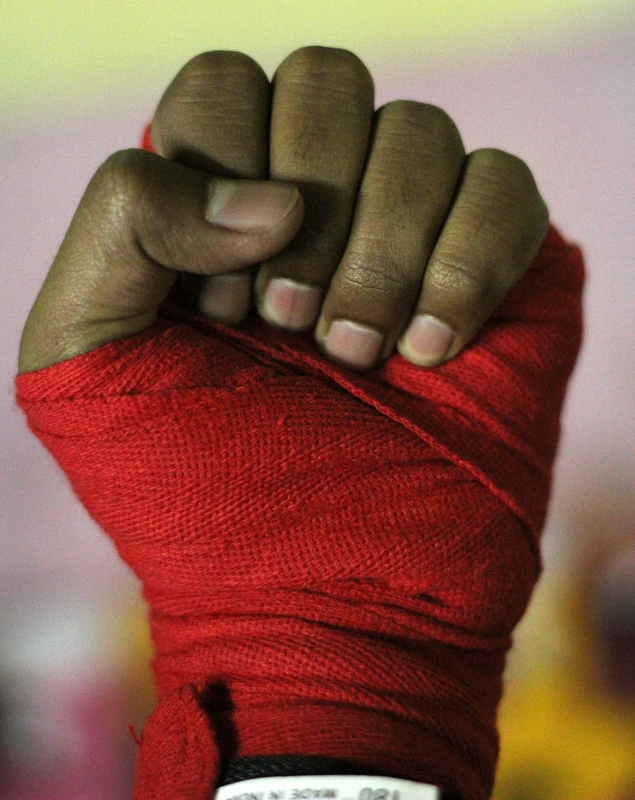 hand, boxing, boxer, tape, fingers, fight, fighter, exercise HD wallpaper