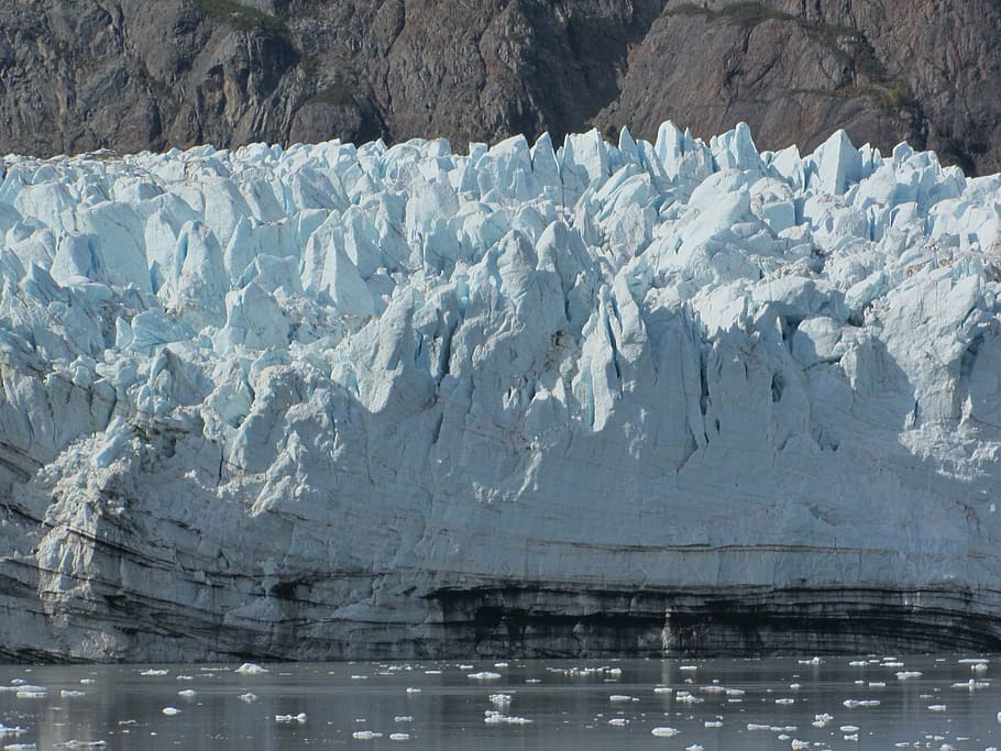 ice, glacier, winter, wilderness, frozen, alaska, glacial, face HD wallpaper