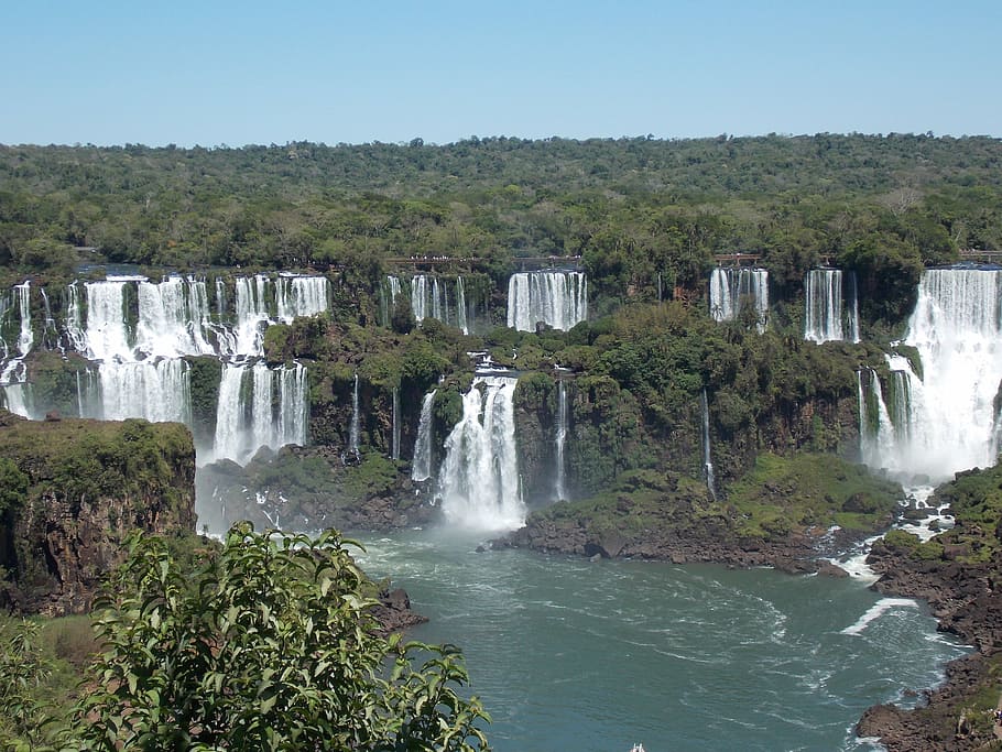 cataracts, foz, water falls, waterfall, iguaçu, iguazu falls, HD wallpaper
